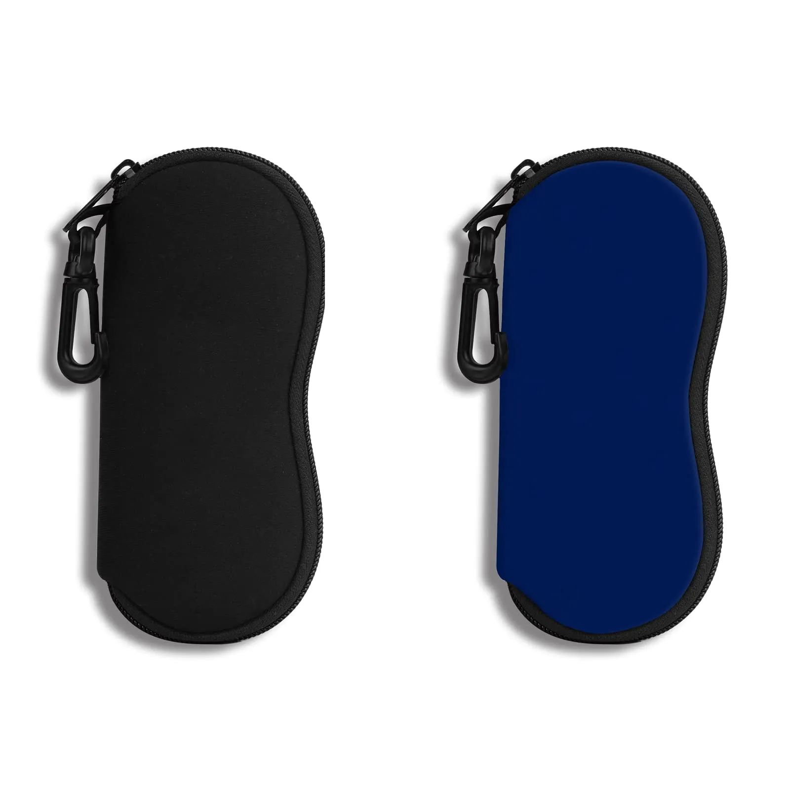 Hion Custodie per Occhiali da Sole in Neoprene con Cerniera e Clip da Cintura, Confezione da 2 Pezzi - immagine 1