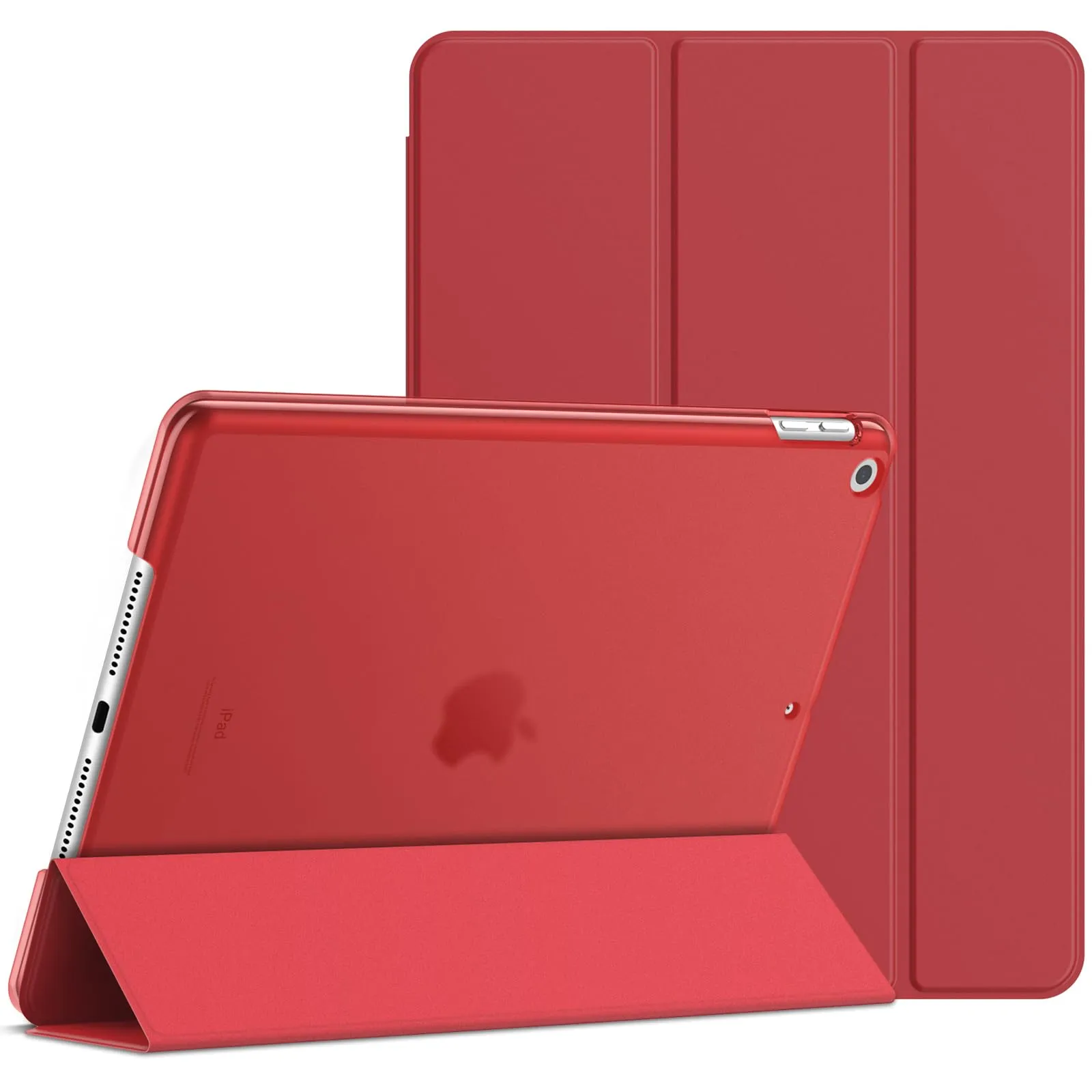 JETech Custodia per iPad 9ª/8ª/7ª Gen 10,2", Rosso - immagine 1