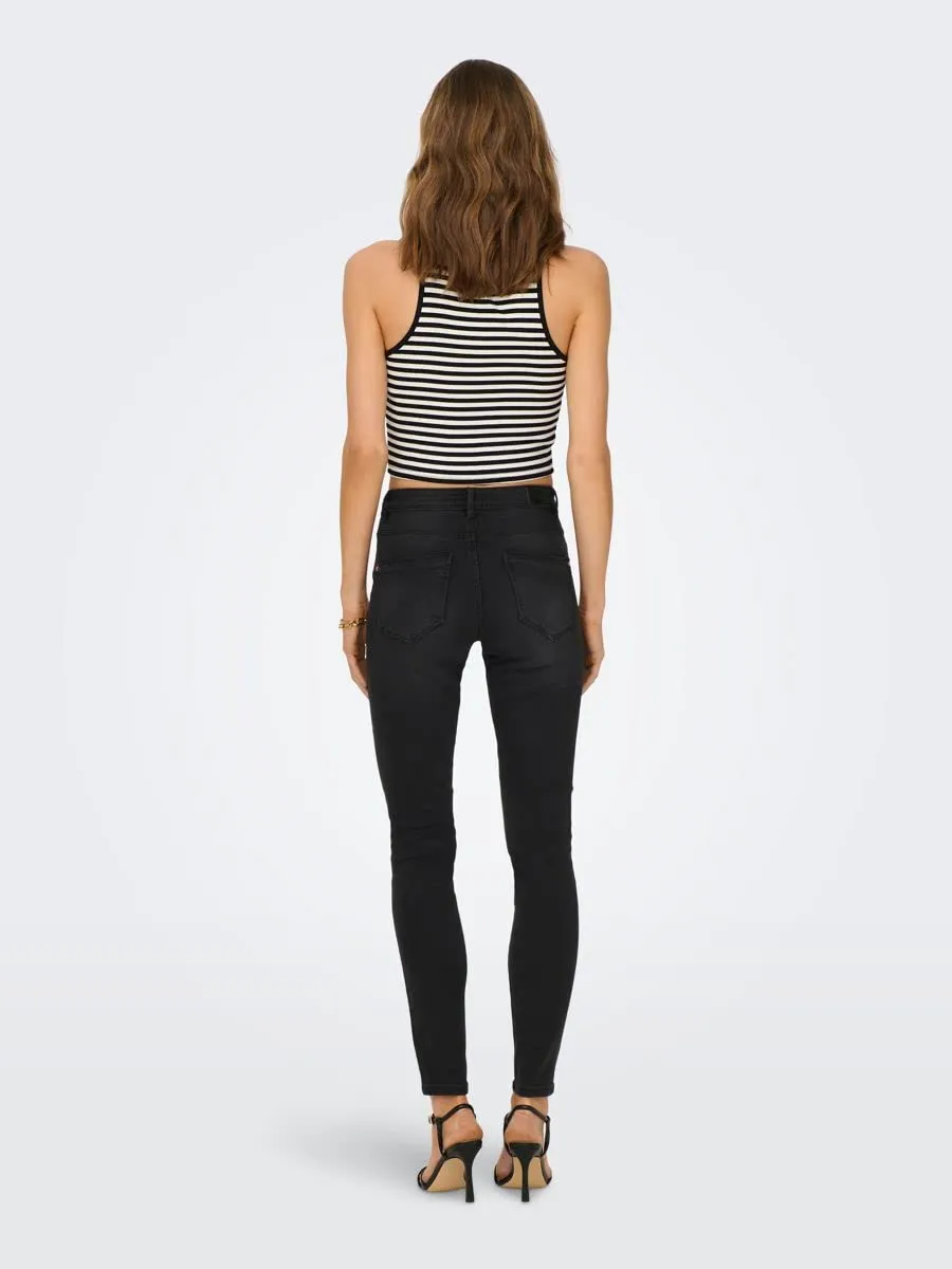ONLY Vita Media Skinny Fit Jeans Nero L/30 - immagine 5