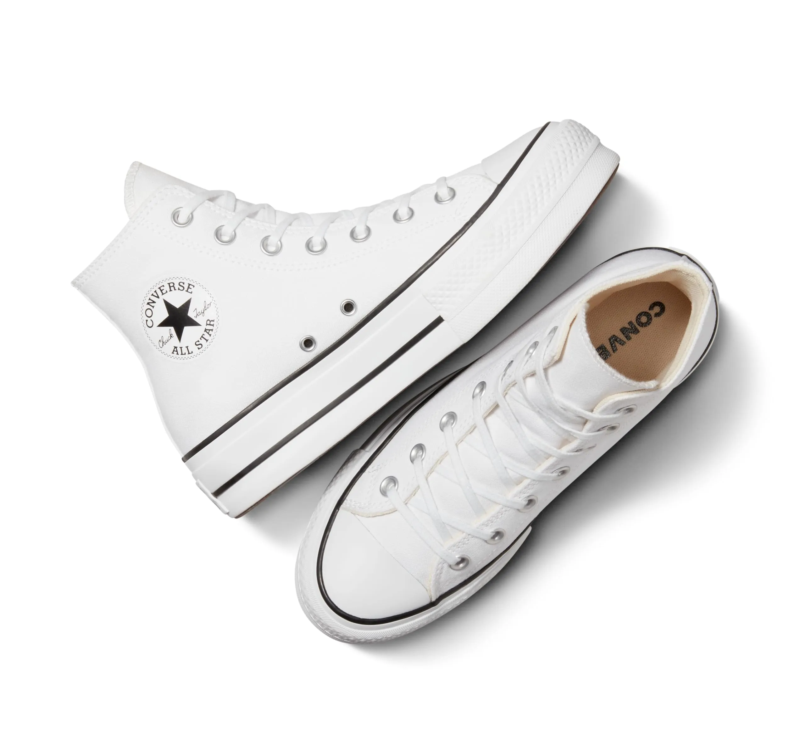 Converse Women's Chuck Taylor All Star Lift Sneakers - White/Black/Core White - immagine 4