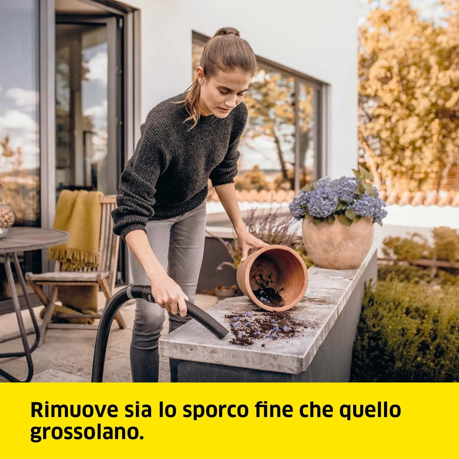 Kärcher WD 3 S V-17/4/20 Aspiratore Solidi e Liquidi, 1000W, Contenitore Acciaio Inox 17l, Funzione Soffiante - immagine 4