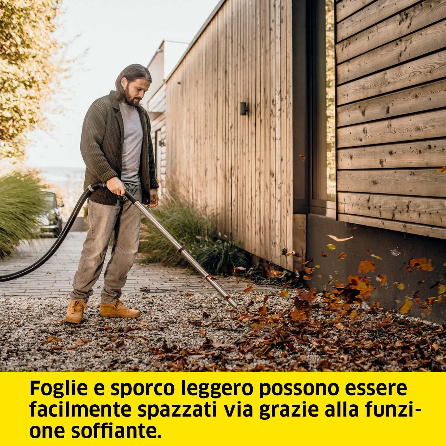 Kärcher WD 3 S V-17/4/20 Aspiratore Solidi e Liquidi, 1000W, Contenitore Acciaio Inox 17l, Funzione Soffiante - immagine 7