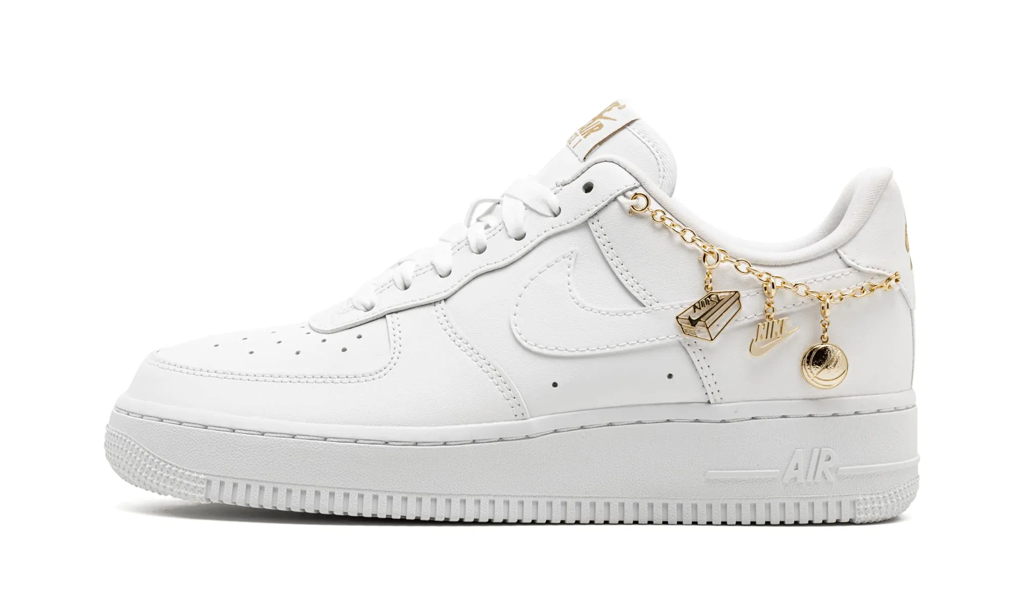 Nike Air Force 1 '07 LX DD1525-100 White/White-Metallic Gold-FLT Gold EU 36 - immagine 1