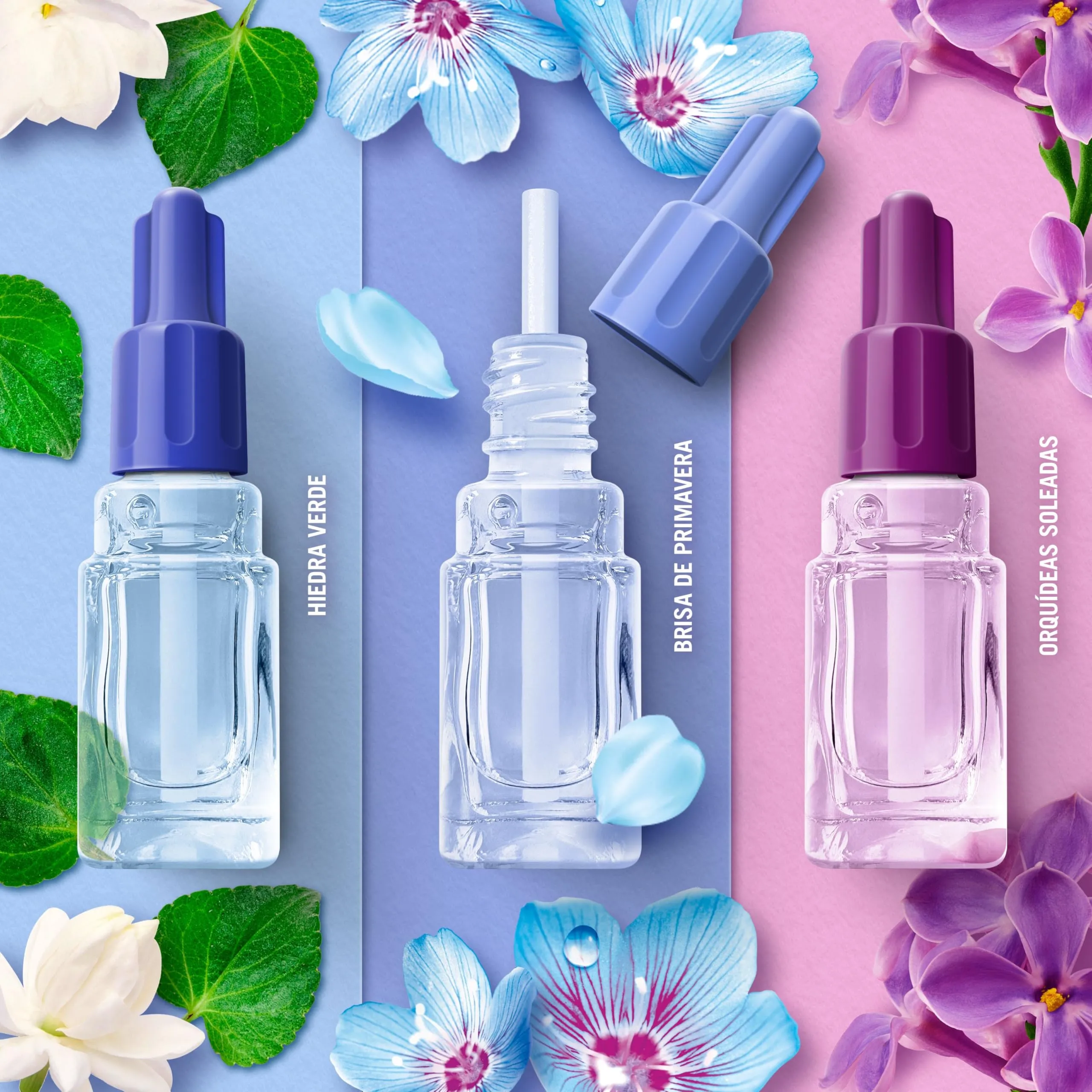 Febreze Ambi Pur Profumatore Bagno Risveglio Primaverile, 4 Pezzi - immagine 3
