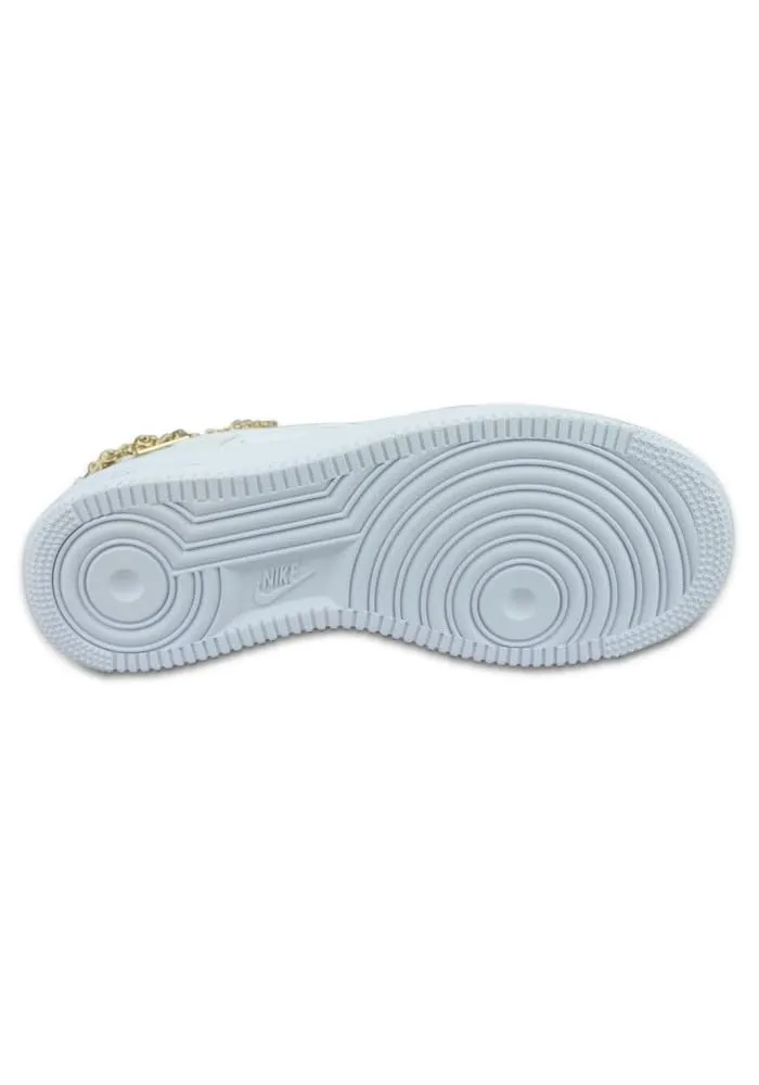 Nike Air Force 1 '07 LX DD1525-100 White/White-Metallic Gold-FLT Gold EU 38 - immagine 4