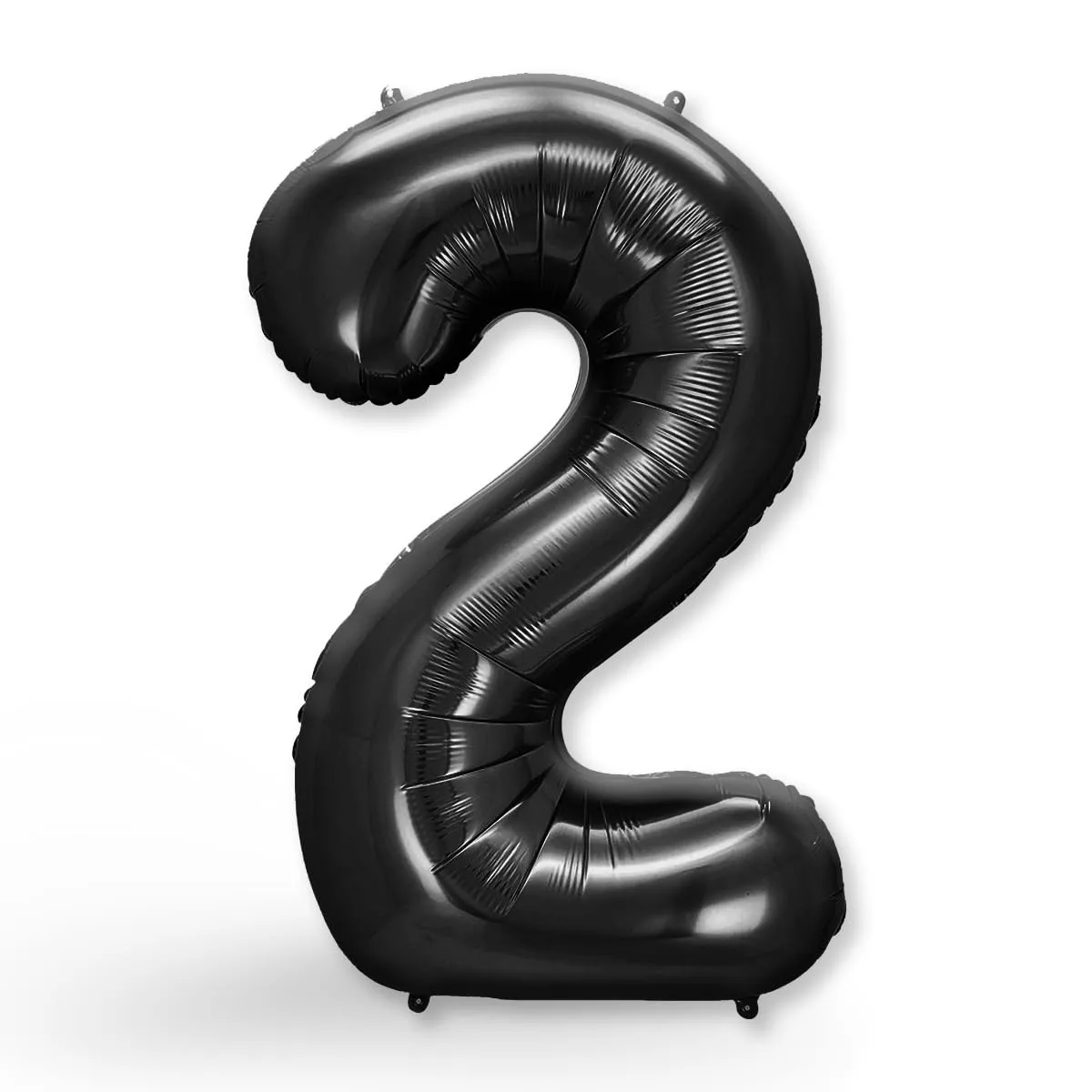 FUNXGO Palloncino Numero 2 Nero per Compleanno - immagine 1