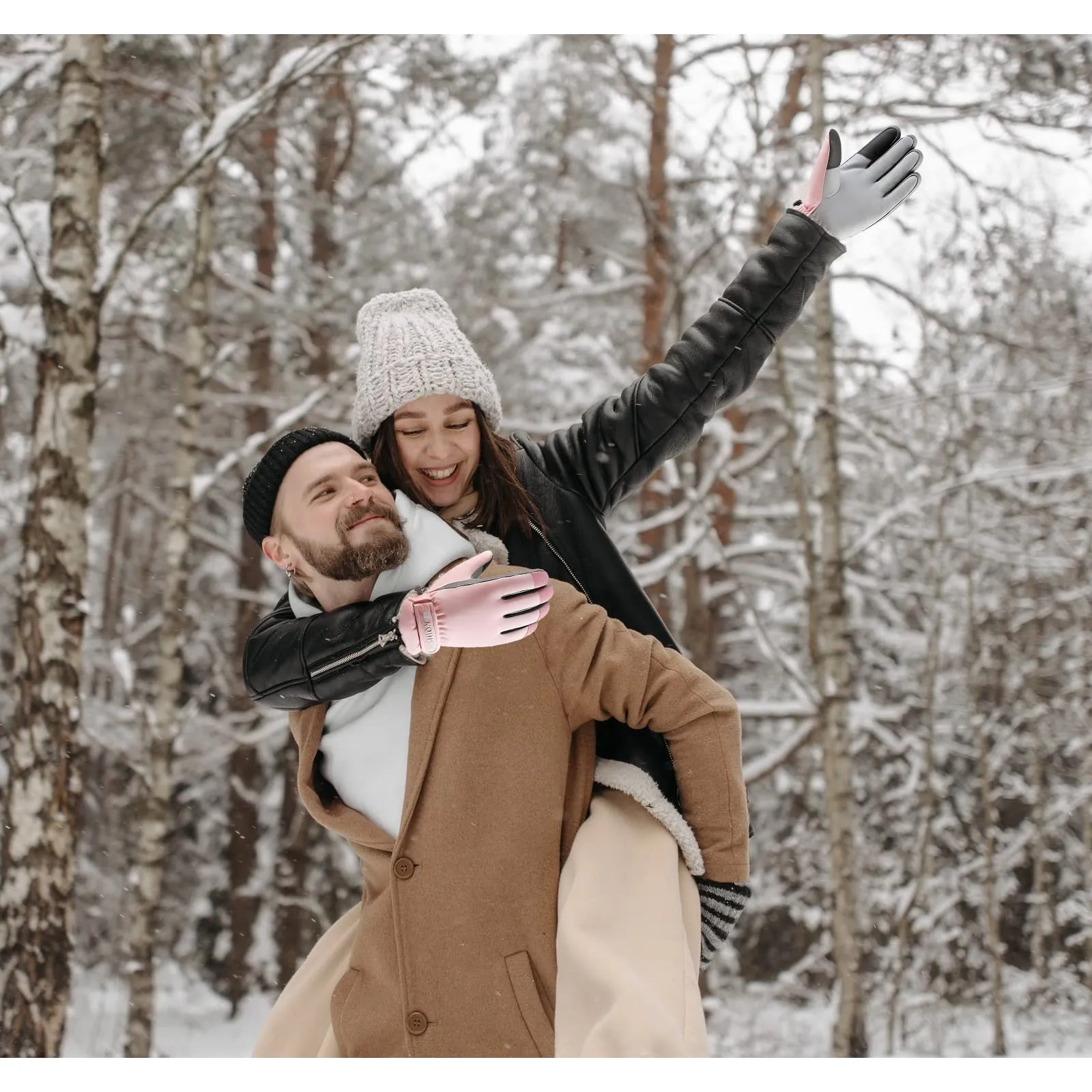 Andiker Guanti da Sci Invernali Donna, Impermeabili e Touchscreen per Snowboard, Corsa e Ciclismo - immagine 8