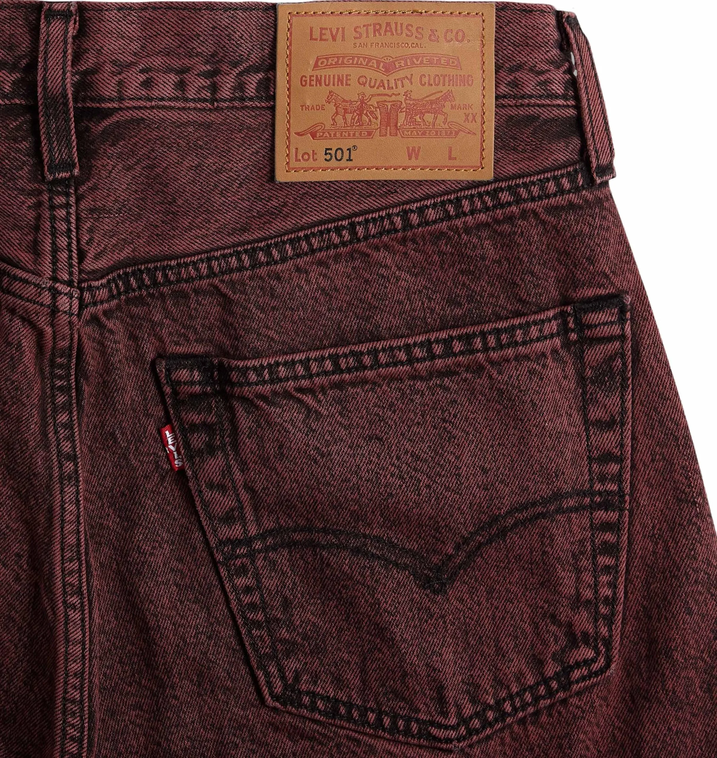 Levi's 501 Original Fit Men's Jeans, Decadent Chocolate Od, 30W / 32L - immagine 5