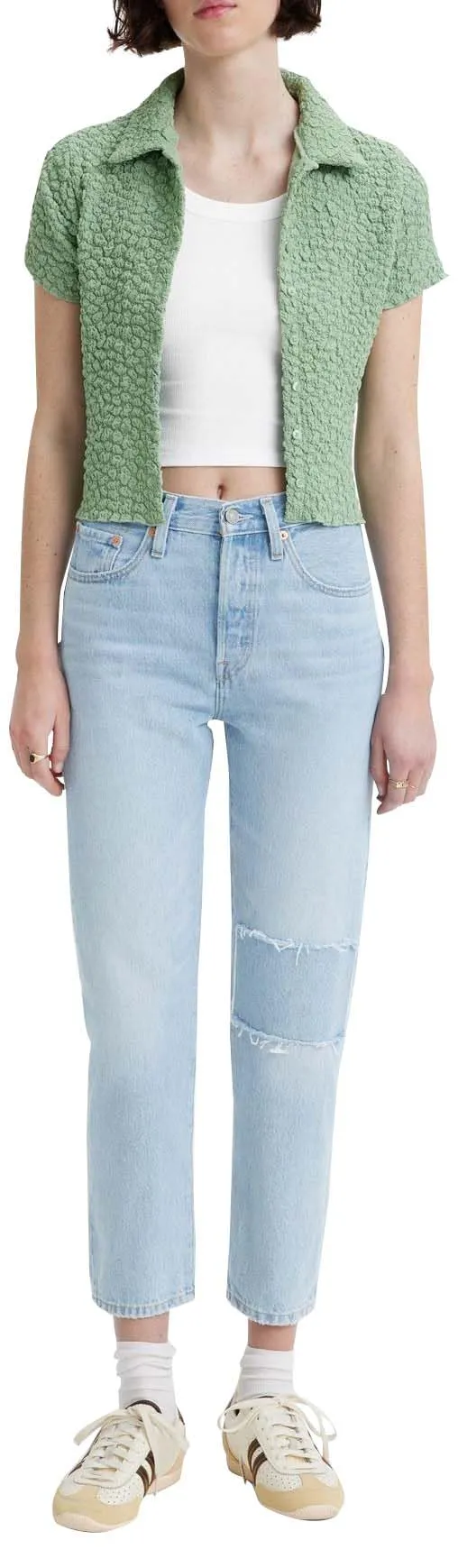 Levi's 501 Crop Jeans Donna, Cheer Camp, 29W / 28L - immagine 1