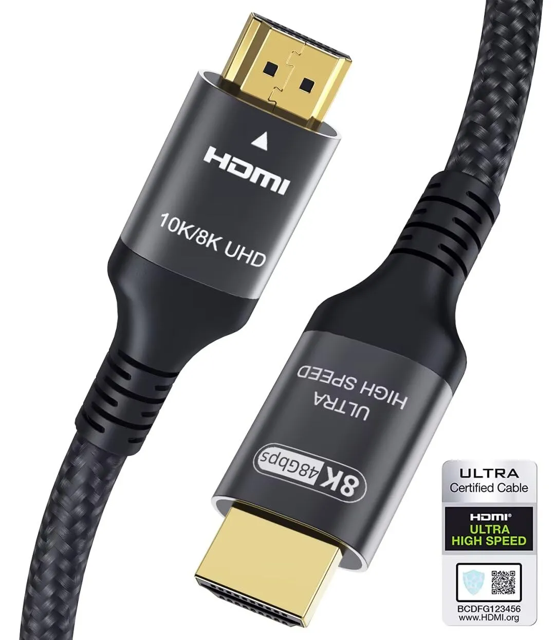Adauxter Cavo HDMI 2.1 0.5m, 10K 8K 4K Ultra Elevata Velocità - immagine 1