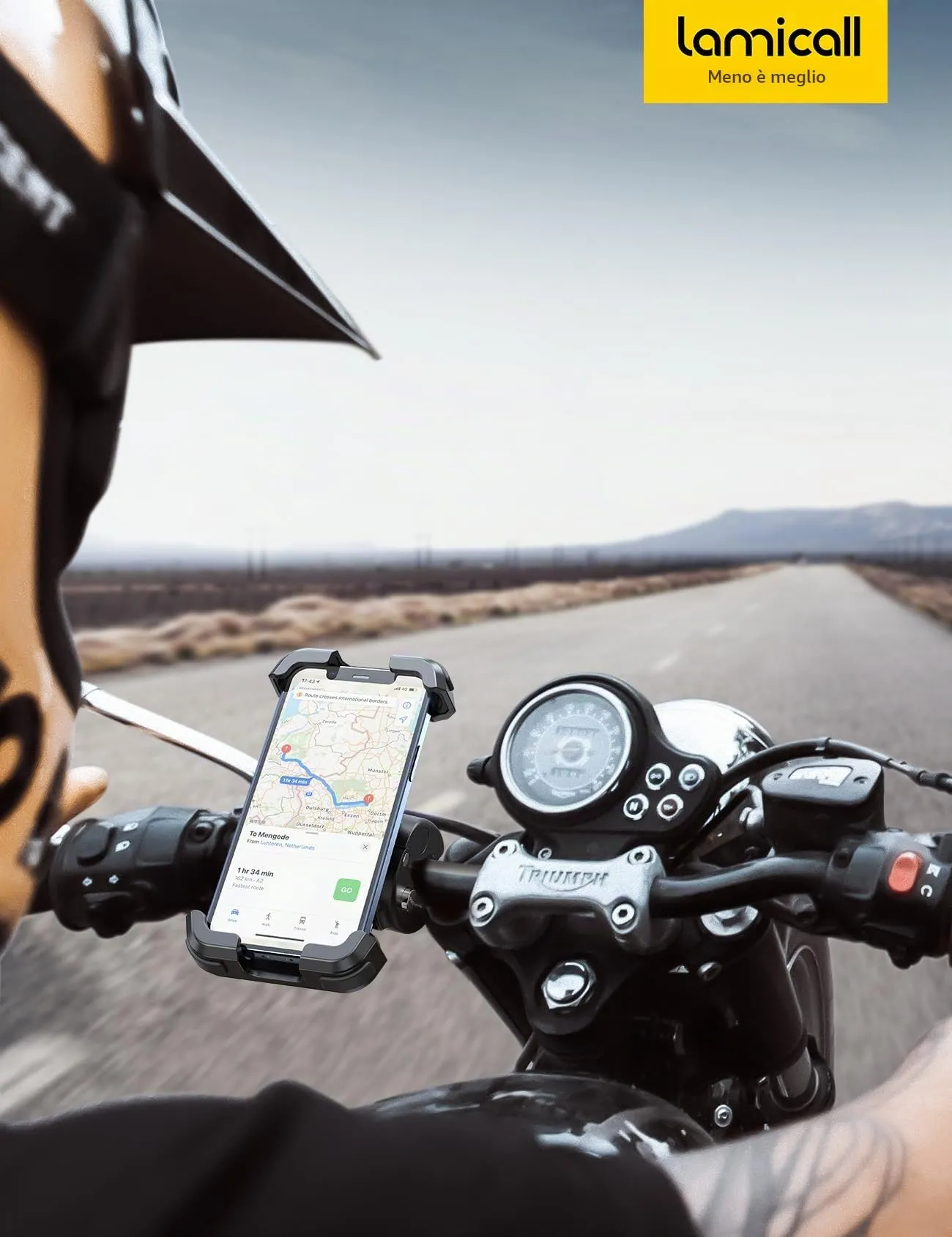 Lamicall Supporto Telefono per Bicicletta e Moto, Porta Cellulare Universale 4,7-6,8 pollici per iPhone 17 16 15 14 Pro Max Plus e Android - immagine 7