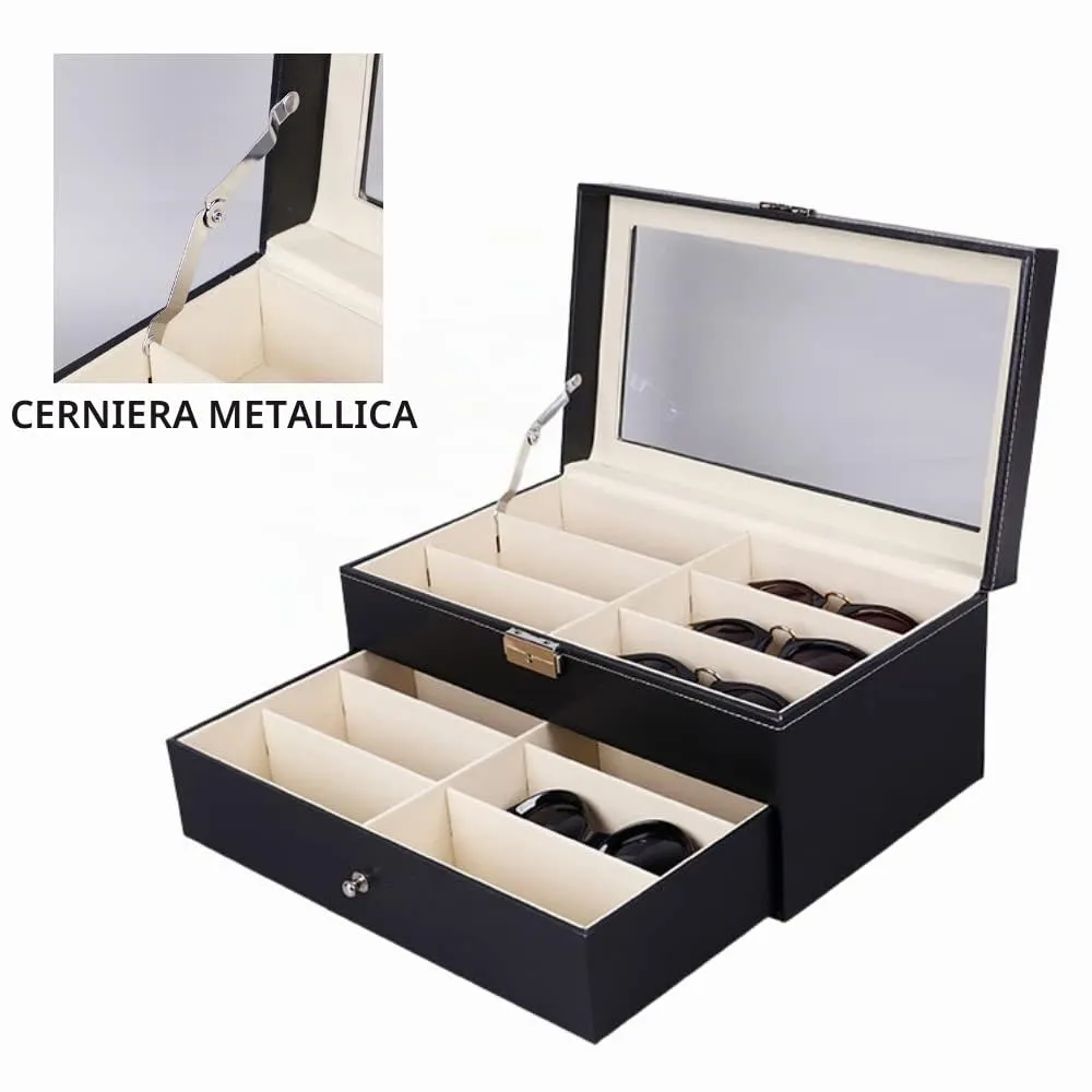 MAGIC SELECT Scatola per Occhiali Espositore 12 Scomparti - immagine 6