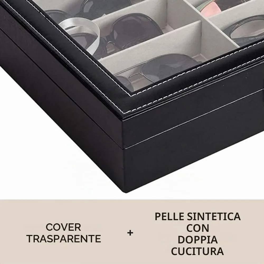 MAGIC SELECT Scatola per Occhiali Espositore 12 Scomparti - immagine 8