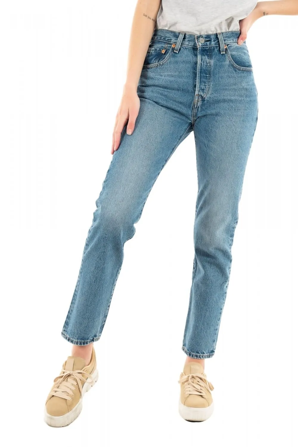 Levi's 501 Crop Jeans Donna, Must Be Mine, 28W / 26L - immagine 1