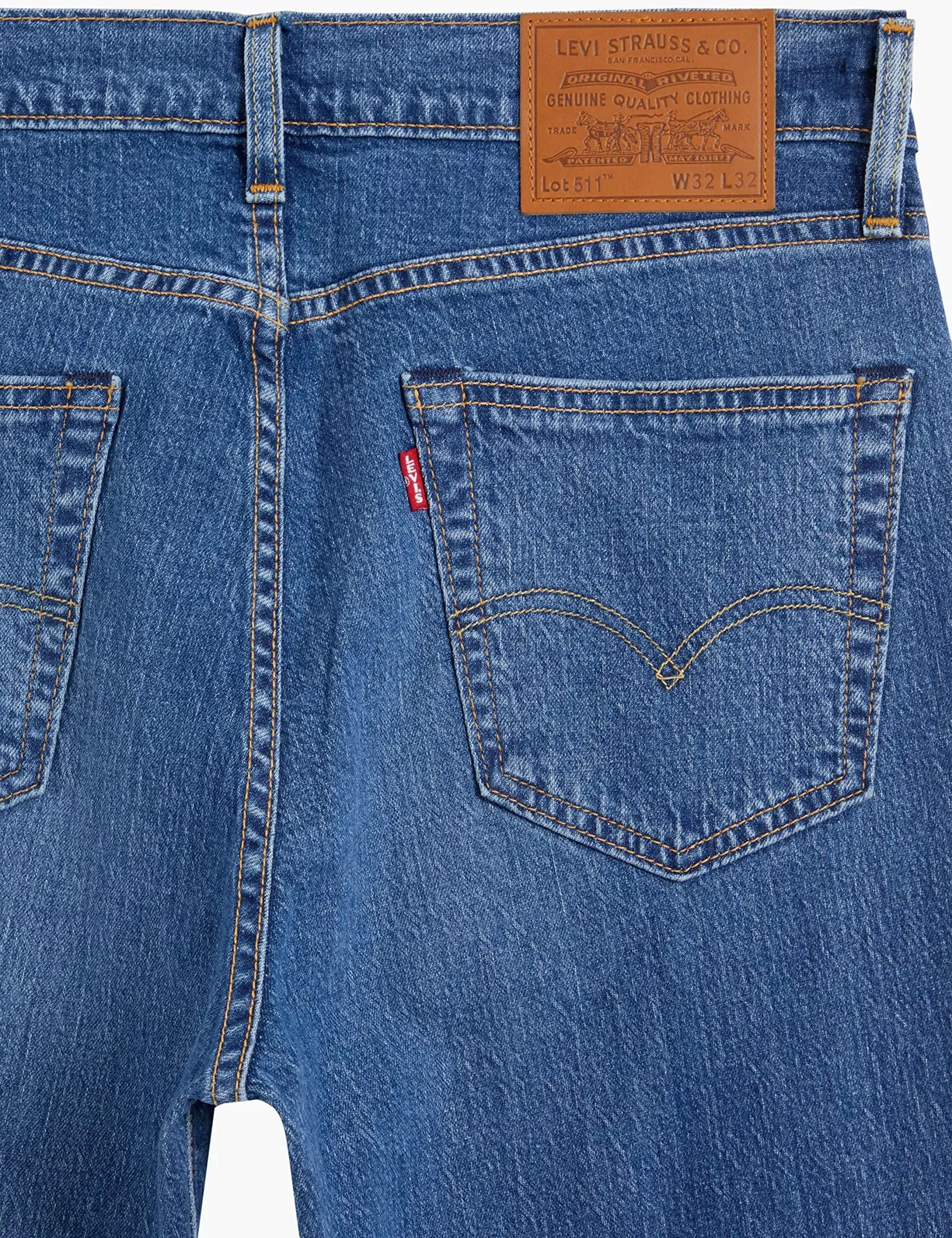 Levi's 511 Slim Jeans Uomo, Dark Indigo Worn In, 31W / 34L - immagine 6