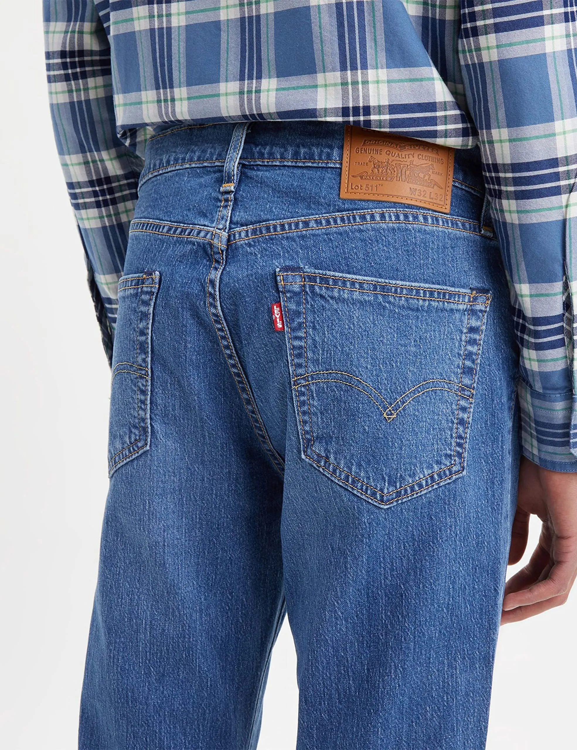 Levi's 511 Slim Jeans Uomo, Dark Indigo Worn In, 38W / 34L - immagine 3