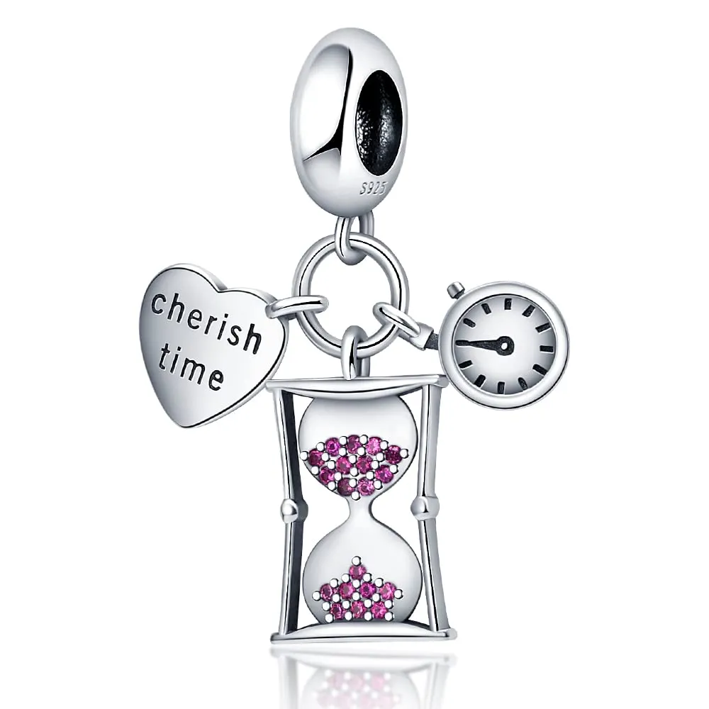LNQOBU Ciondolo in Argento Sterling 925 con Zircone 5A per Bracciali e Collane Europei da Donna - immagine 1