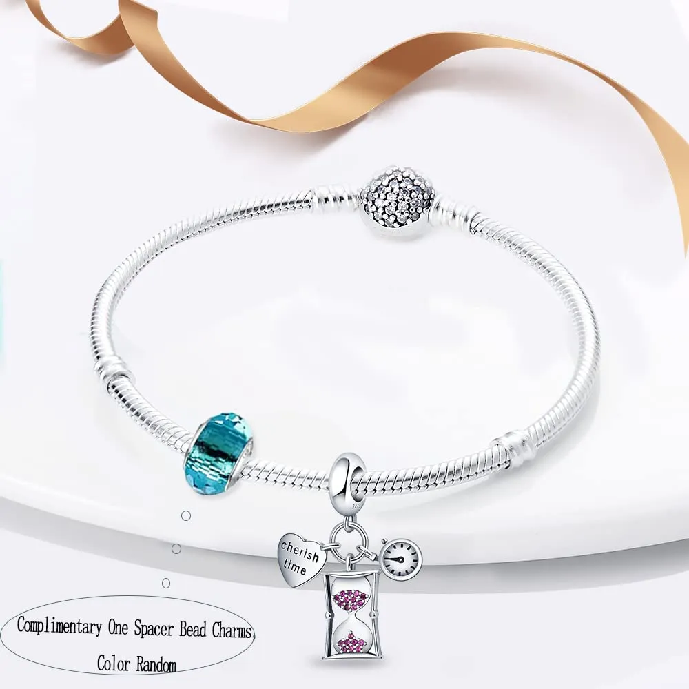 LNQOBU Ciondolo in Argento Sterling 925 con Zircone 5A per Bracciali e Collane Europei da Donna - immagine 3
