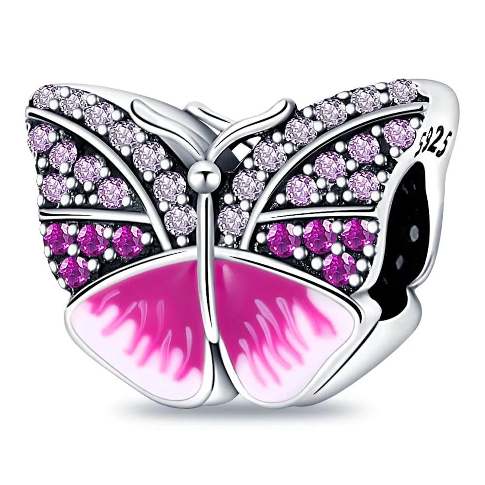 LNQOBU Ciondolo in Argento Sterling 925 con Zircone 5A per Bracciali e Collane Europei da Donna - immagine 1