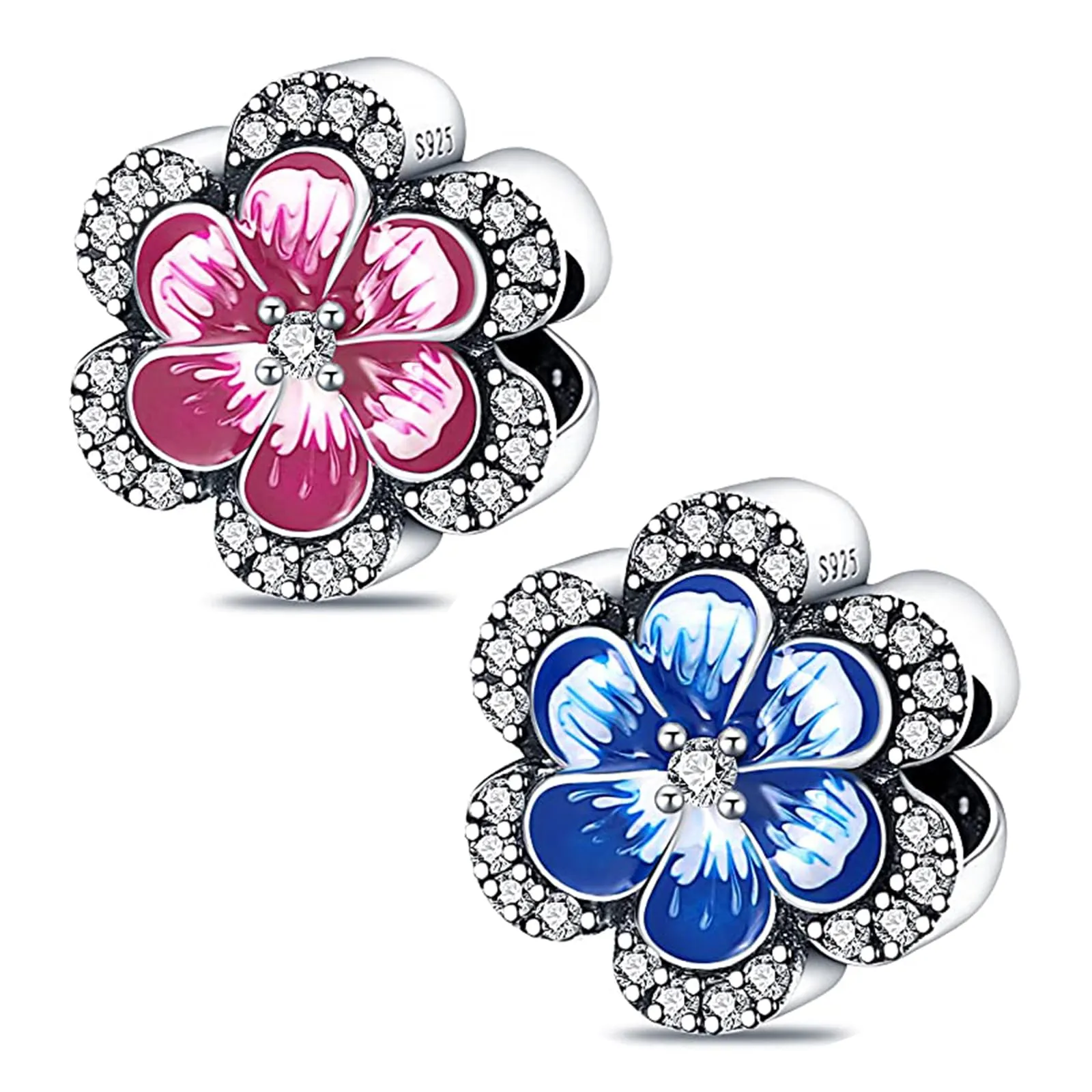 LNQOBU Charm Bead Ciondolo Donna in Argento Sterling 925 per Bracciali e Collane - immagine 1