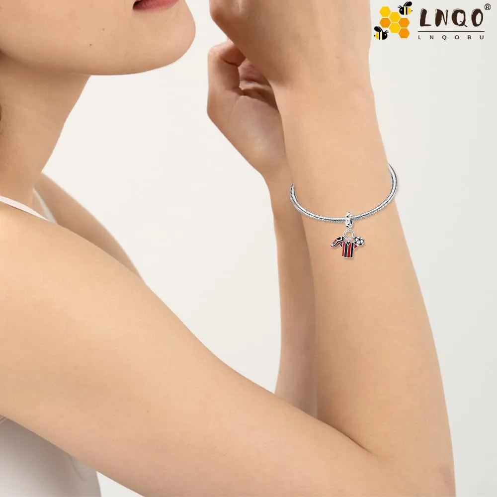 LNQOBU Charm Bead Ciondolo Donna Argento Sterling 925 per Bracciali e Collane - immagine 3