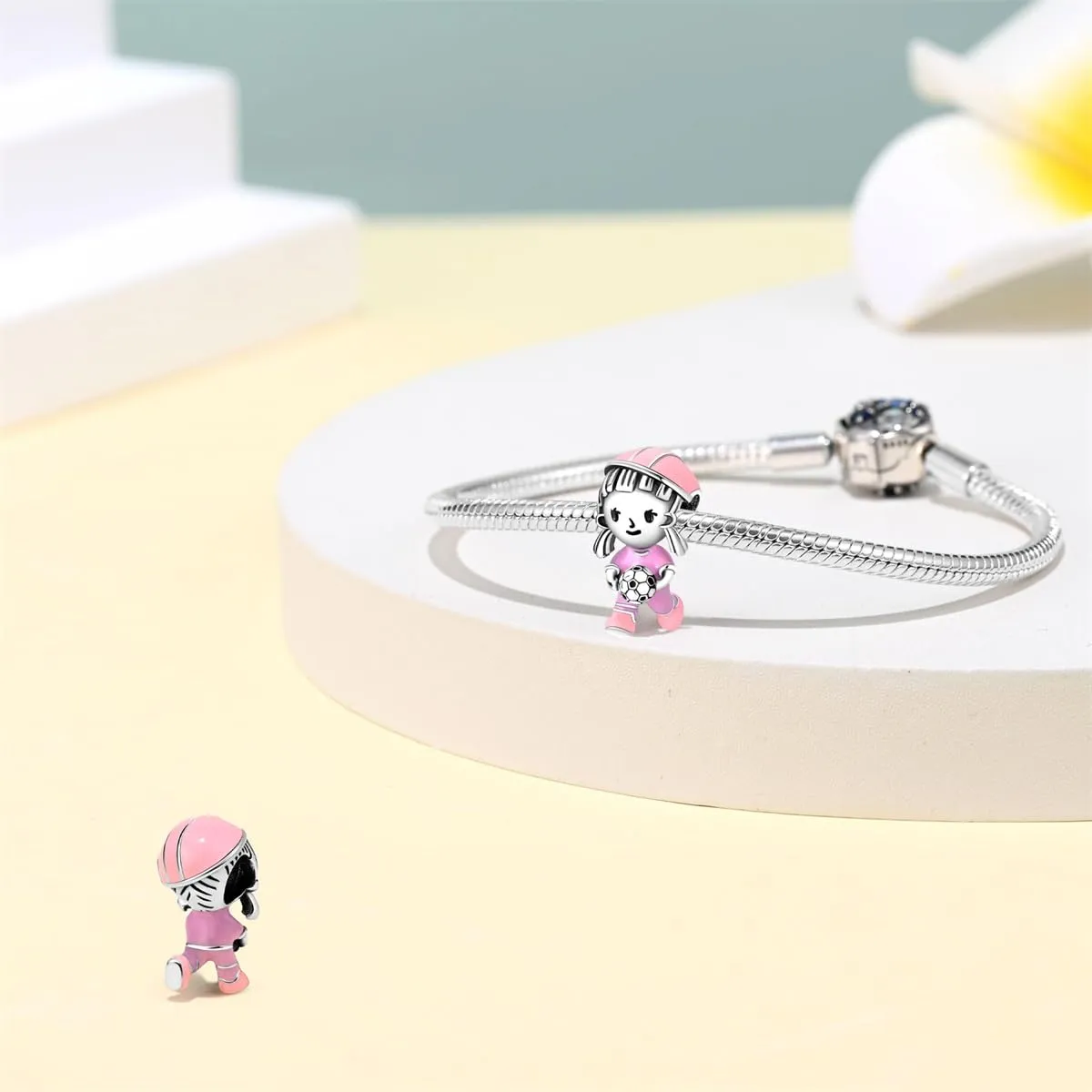 LNQOBU Ciondolo Charm in Argento Sterling 925 per Bracciali e Collane da Donna - immagine 2