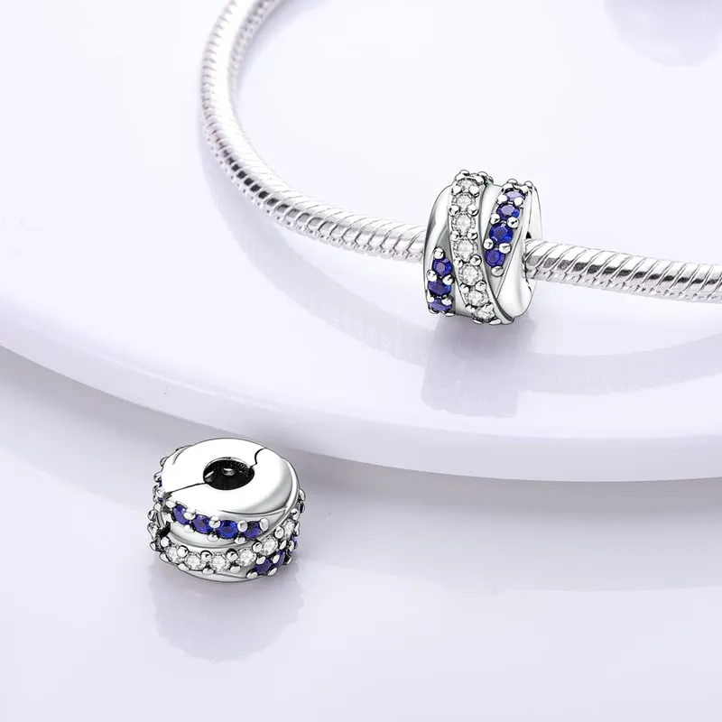 KUNSIR Bead Charm Ciondolo Argento Sterling 925 con Cubic Zirconia per Braccialetti e Collane Europei - immagine 2