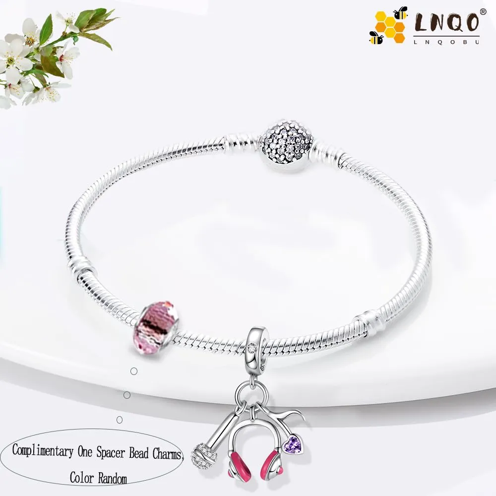 LNQOBU Bracciale per Charm Donna in Argento Sterling 925 - immagine 2