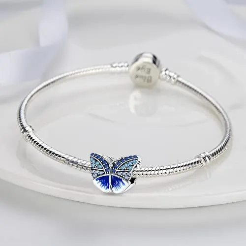 LNQOBU Ciondolo in Argento Sterling 925 con Zircone 5A per Bracciali e Collane Europei da Donna - immagine 2