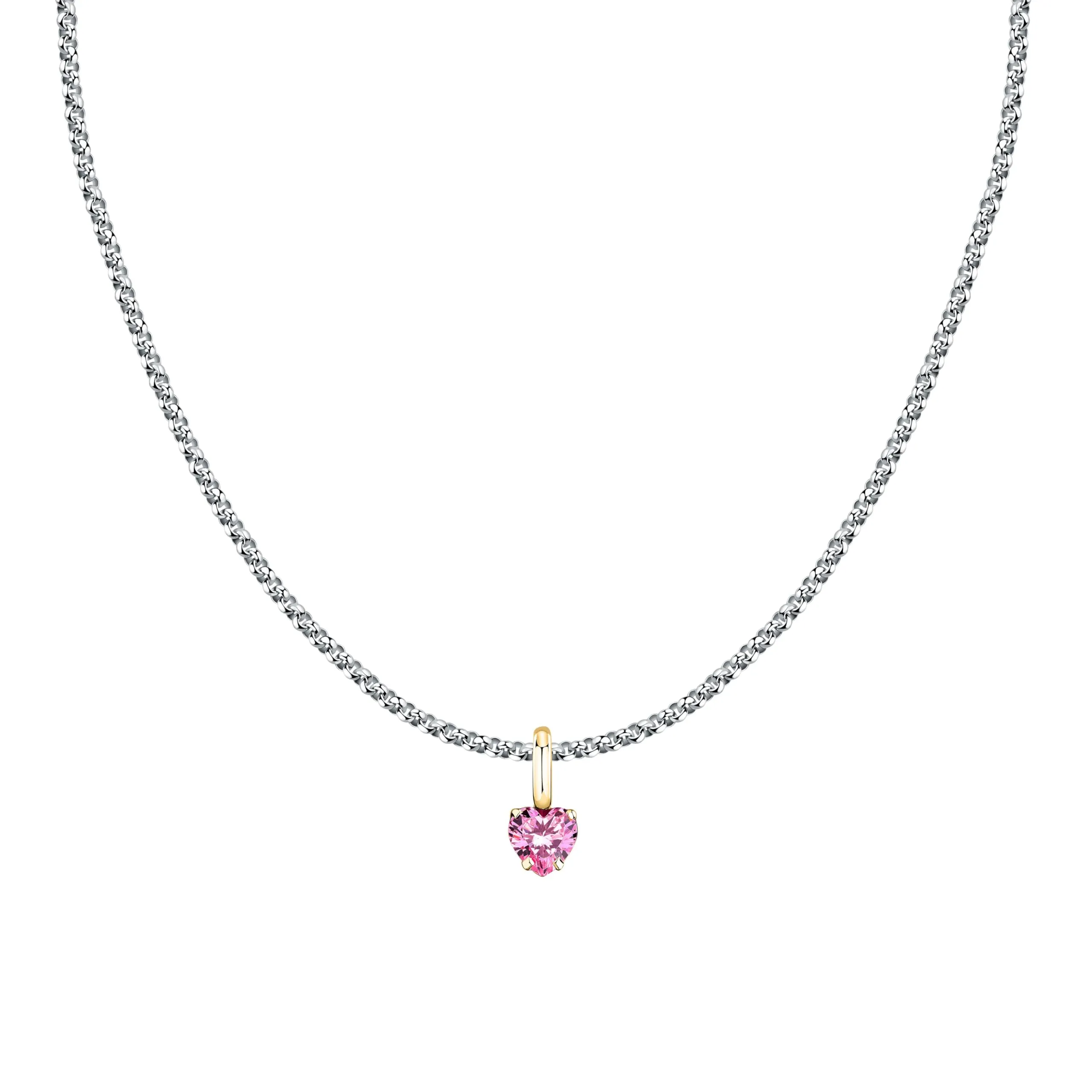 Morellato Collana Donna Cuore in Acciaio e Zirconi, Collezione DROPS, SCZ1355 - immagine 1