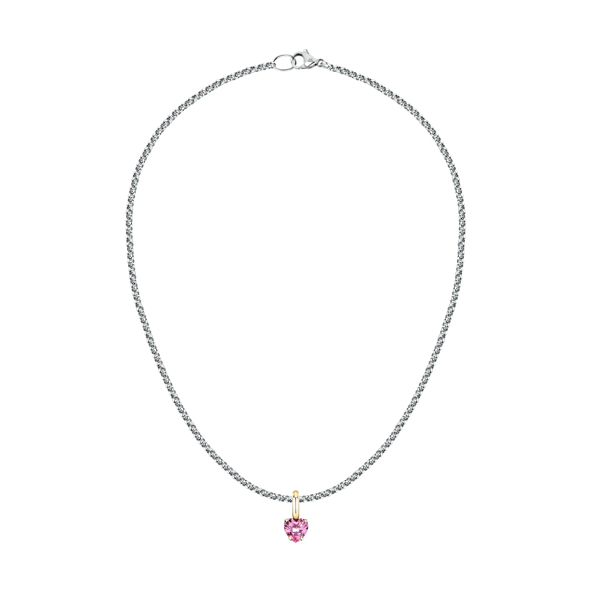 Morellato Collana Donna Cuore in Acciaio e Zirconi, Collezione DROPS, SCZ1355 - immagine 2