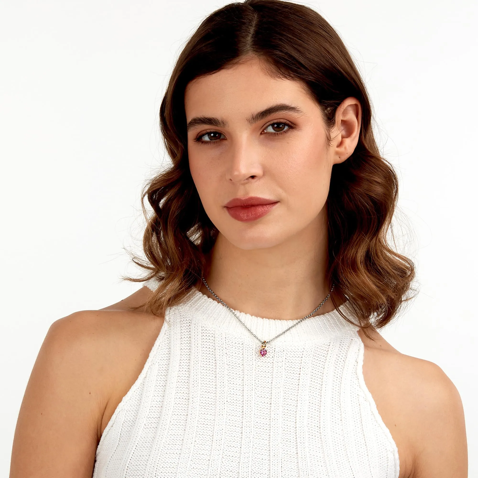 Morellato Collana Donna Cuore in Acciaio e Zirconi, Collezione DROPS, SCZ1355 - immagine 4