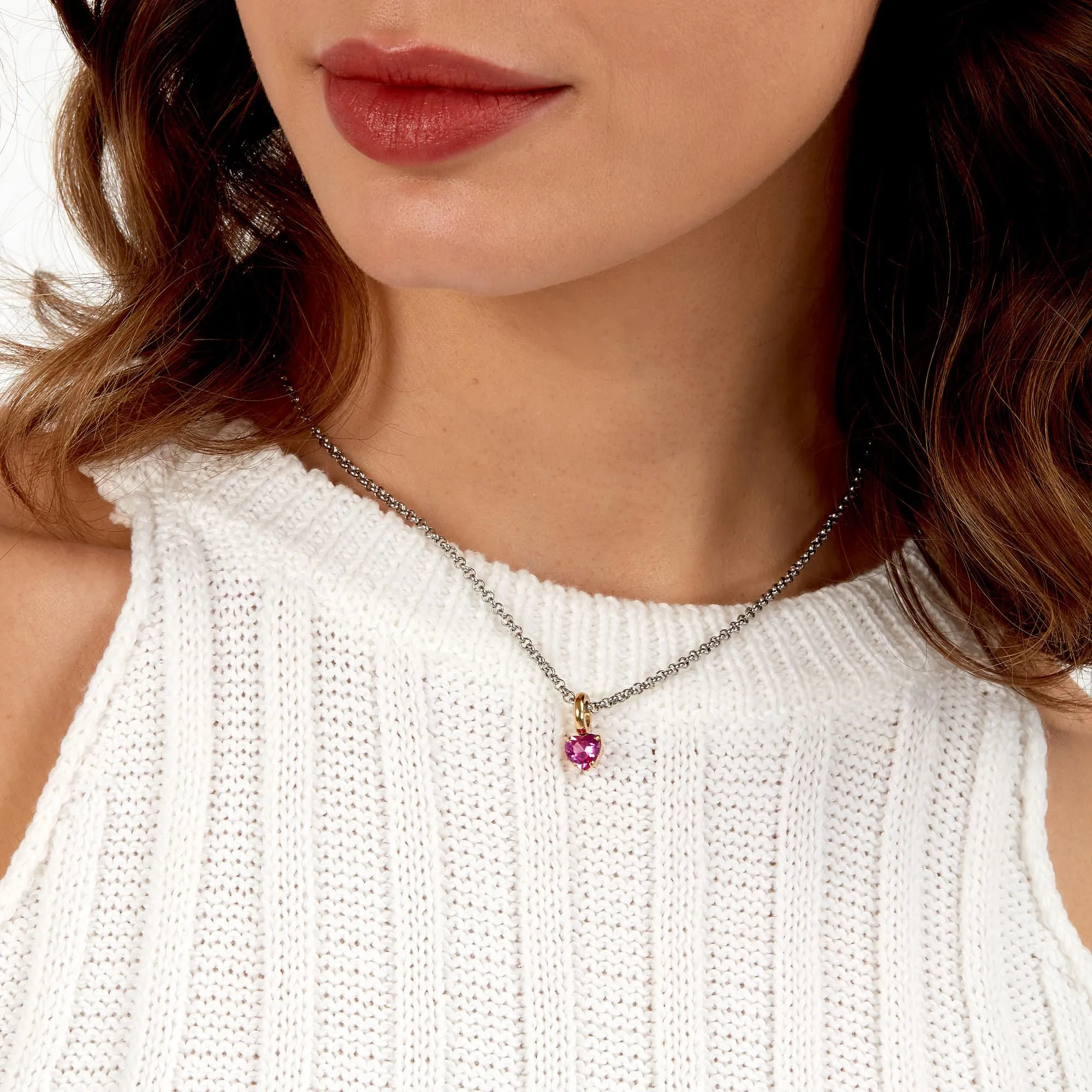 Morellato Collana Donna Cuore in Acciaio e Zirconi, Collezione DROPS, SCZ1355 - immagine 5