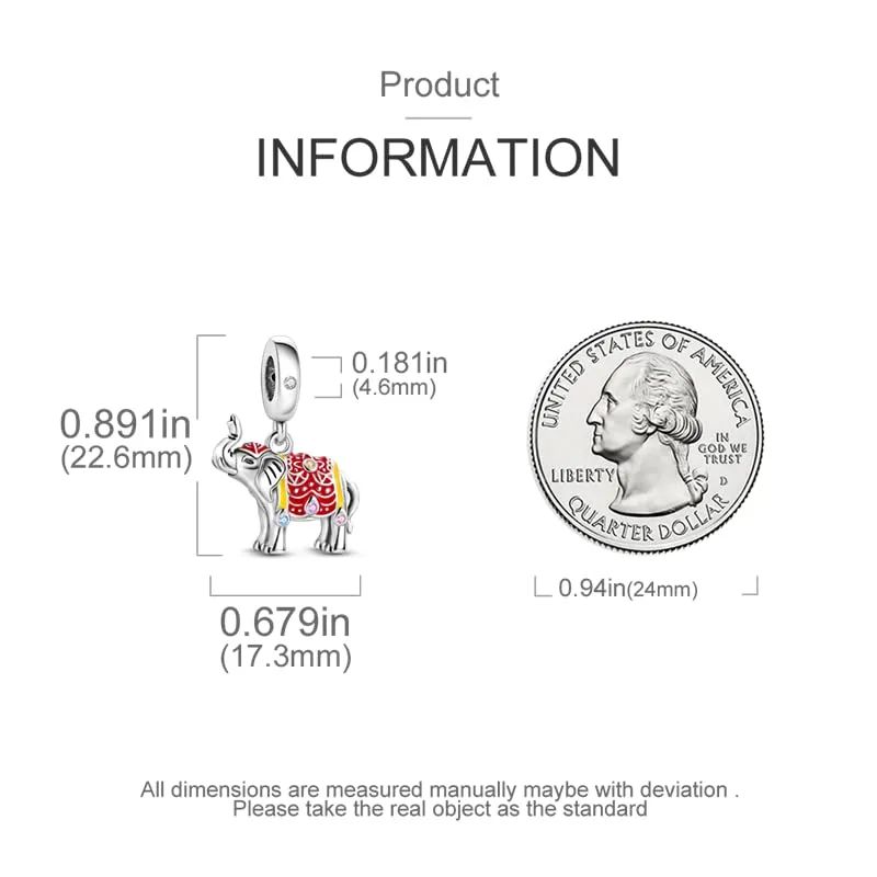 KUNSIR Ciondolo in Argento Sterling 925 con Cubic Zirconia per Braccialetti e Collane Europei - immagine 5