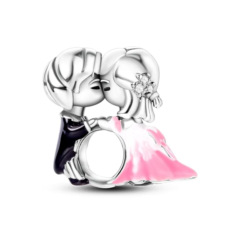 KUNSIR Bead Charm in Argento Sterling 925 con Cubic Zirconia per Braccialetti e Collane Europei - immagine 1