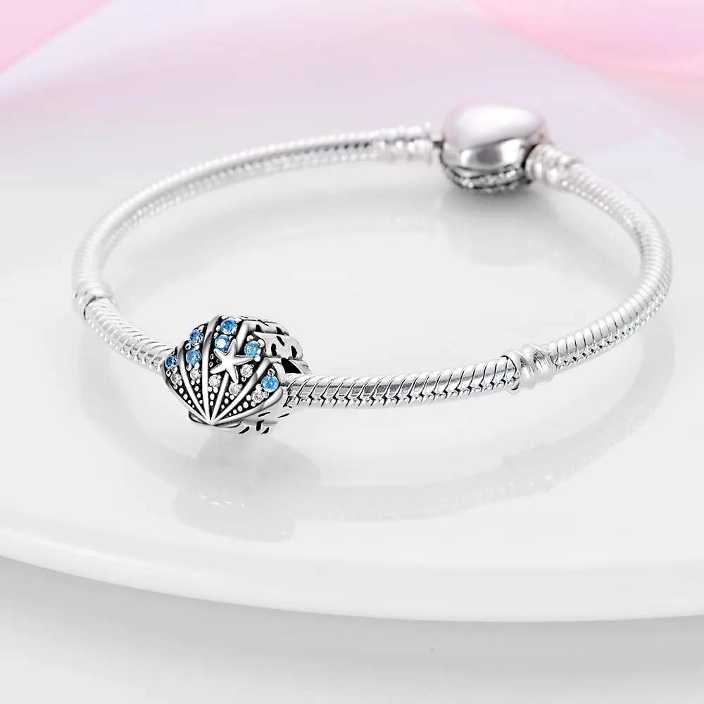 KUNSIR Bead Charm in Argento Sterling 925 con Cubic Zirconia per Braccialetti e Collane Europei - immagine 3