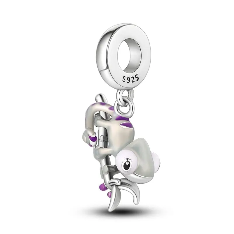 KUNSIR Bead Charm in Argento Sterling 925 con Cubic Zirconia, Compatibile con Braccialetti e Collane Europei - immagine 2