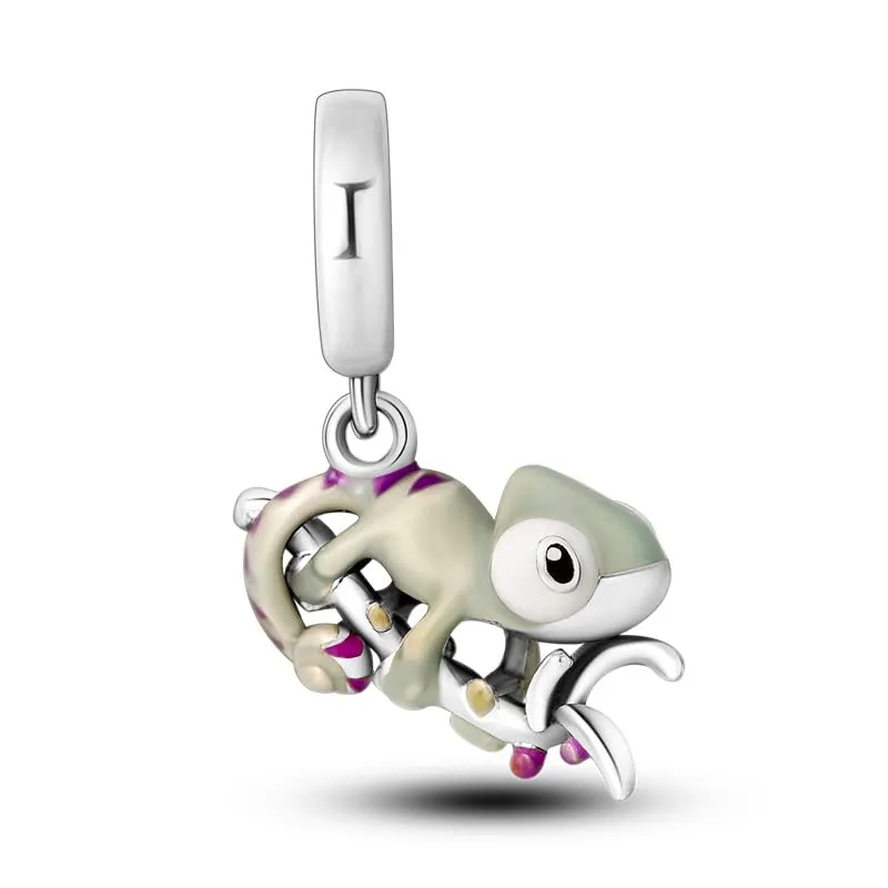 KUNSIR Bead Charm in Argento Sterling 925 con Cubic Zirconia, Compatibile con Braccialetti e Collane Europei - immagine 4