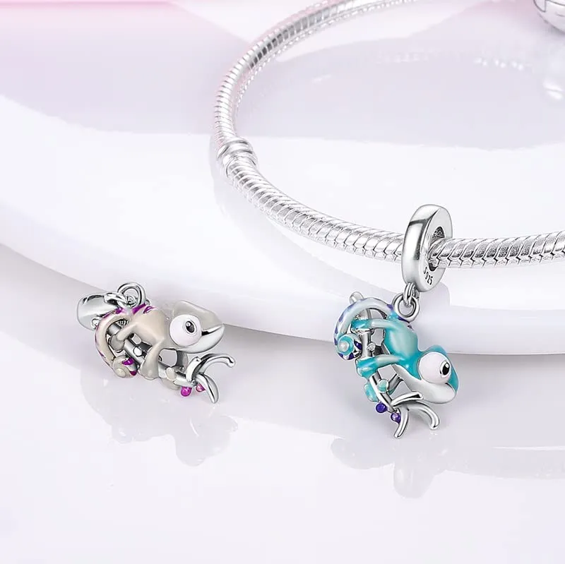 KUNSIR Bead Charm in Argento Sterling 925 con Cubic Zirconia, Compatibile con Braccialetti e Collane Europei - immagine 5