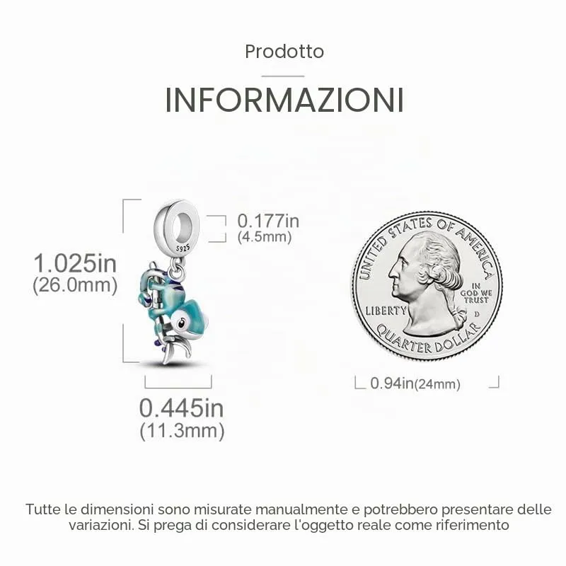KUNSIR Bead Charm in Argento Sterling 925 con Cubic Zirconia, Compatibile con Braccialetti e Collane Europei - immagine 8