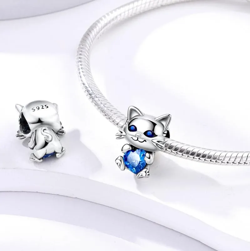 KUNSIR Bead Charm in Argento Sterling 925 con Cubic Zirconia per Braccialetti e Collane Europei - immagine 2