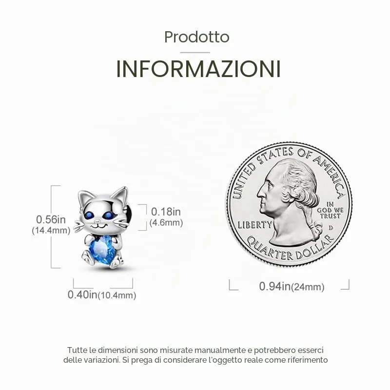 KUNSIR Bead Charm in Argento Sterling 925 con Cubic Zirconia per Braccialetti e Collane Europei - immagine 5