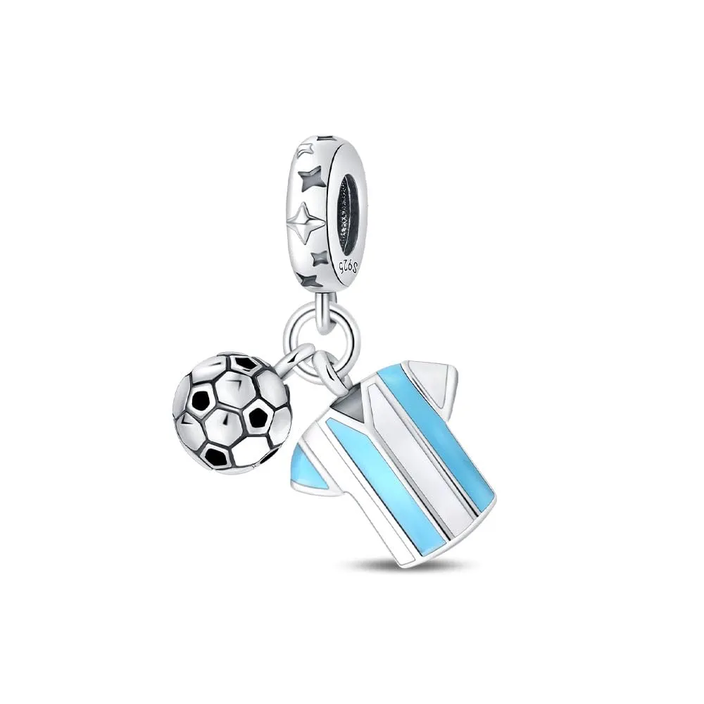 KUNSIR Ciondolo in Argento Sterling 925 con Cubic Zirconia per Braccialetti e Collane Europei - immagine 1