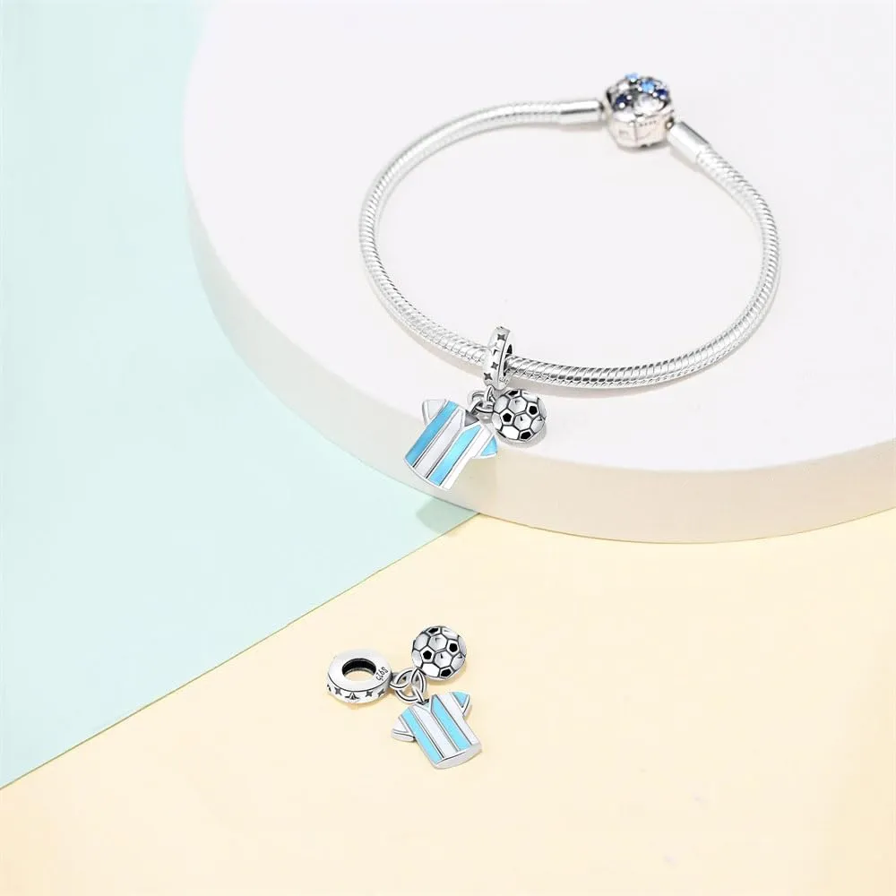 KUNSIR Ciondolo in Argento Sterling 925 con Cubic Zirconia per Braccialetti e Collane Europei - immagine 3
