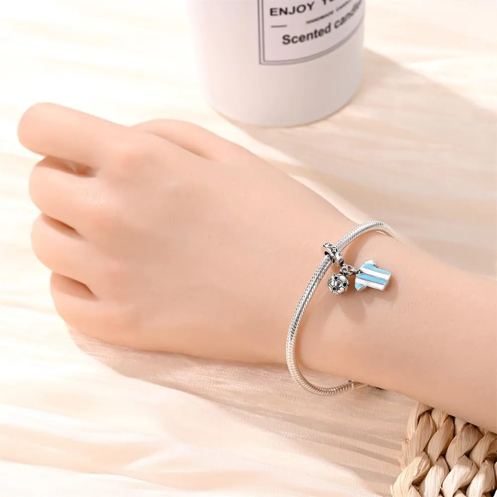 KUNSIR Ciondolo in Argento Sterling 925 con Cubic Zirconia per Braccialetti e Collane Europei - immagine 4