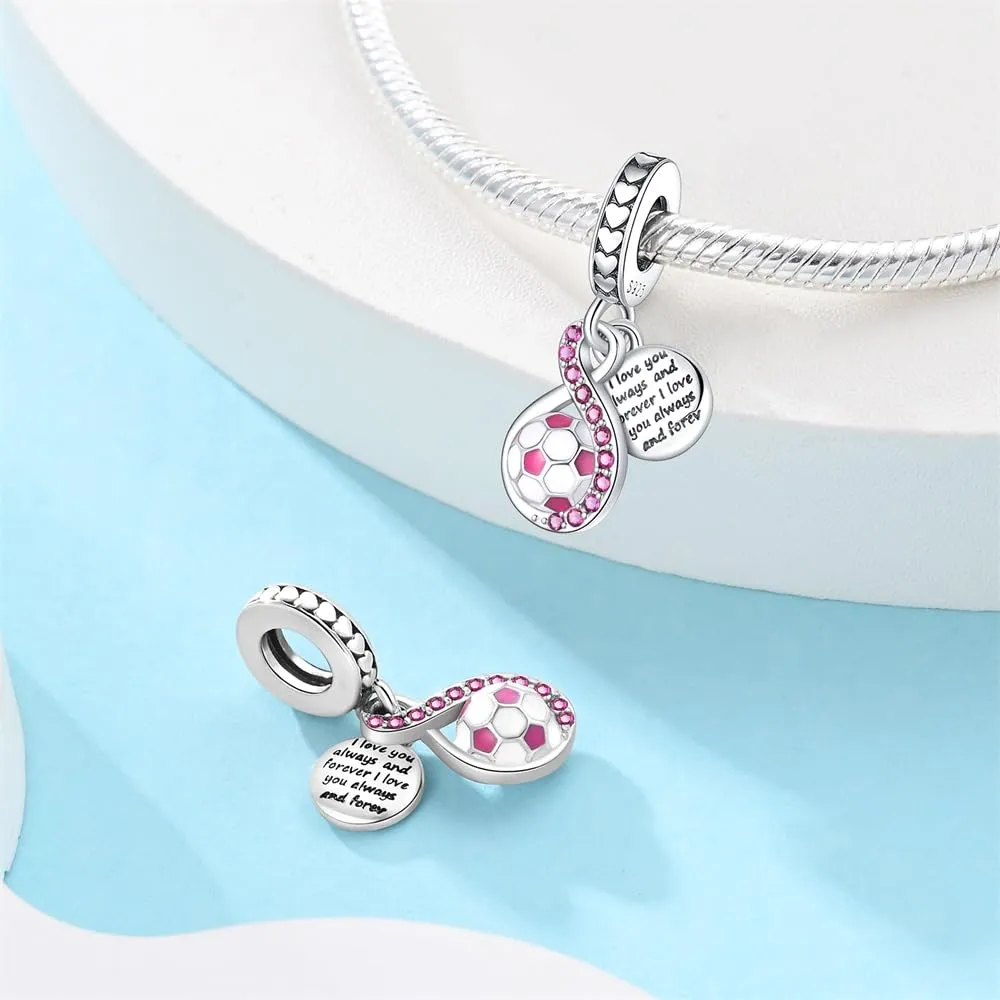 LNQOBU Charm Bead Ciondolo Donna Argento Sterling 925 - immagine 2