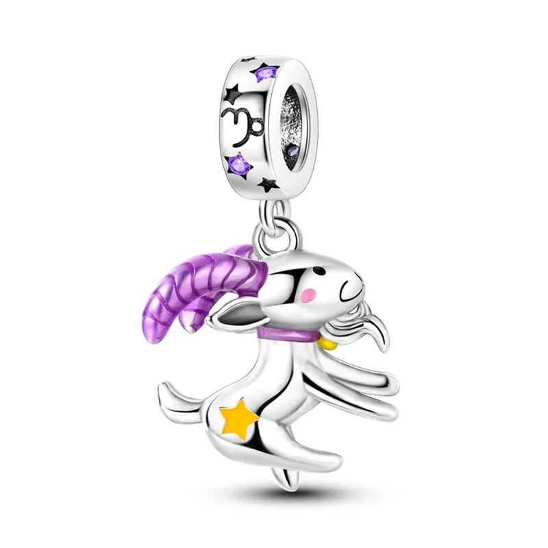 KUNSIR Ciondolo in Argento Sterling 925 con Cubic Zirconia per Braccialetti e Collane Europei - immagine 1
