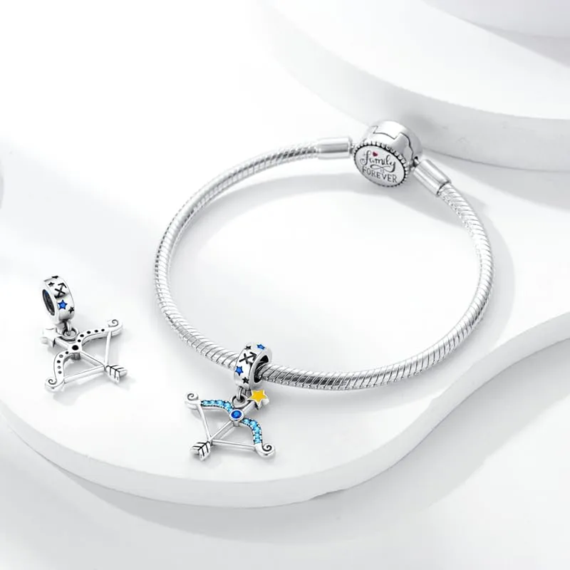 KUNSIR Bead Charm Ciondolo Argento Sterling 925 con Cubic Zirconia per Braccialetti e Collane Europei - immagine 3