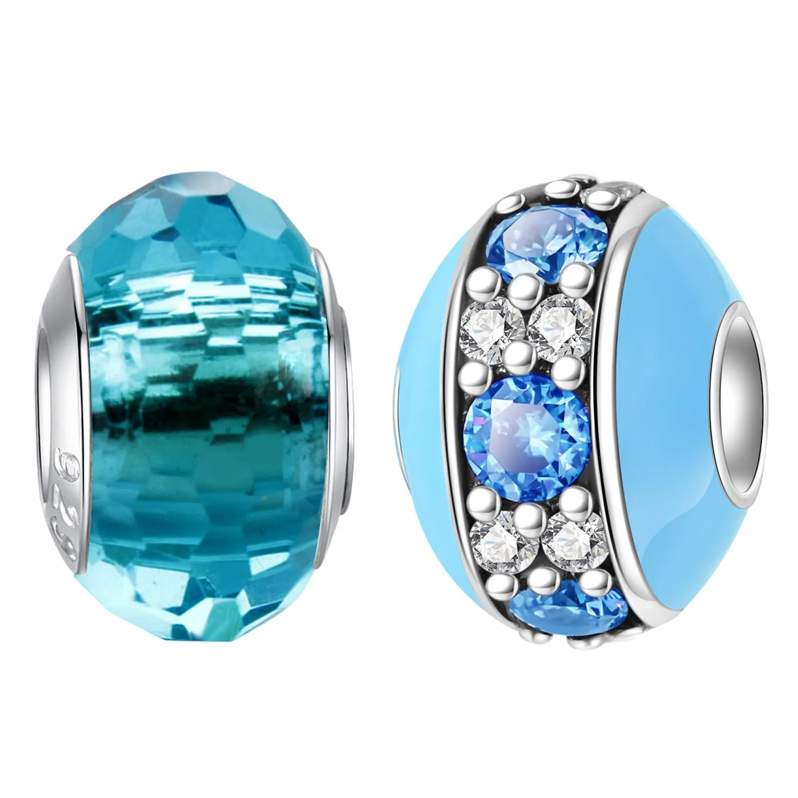 LNQOBU Charm Bead Ciondolo Donna Argento Sterling 925 per Bracciali e Collane - immagine 1