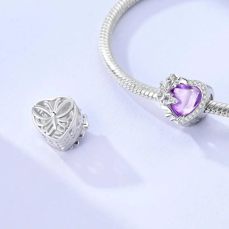 LNQOBU Charm Madre e Figlia Mum Sister in Argento 925 con Zirconi 5A per Braccialetti Pandora - immagine 2